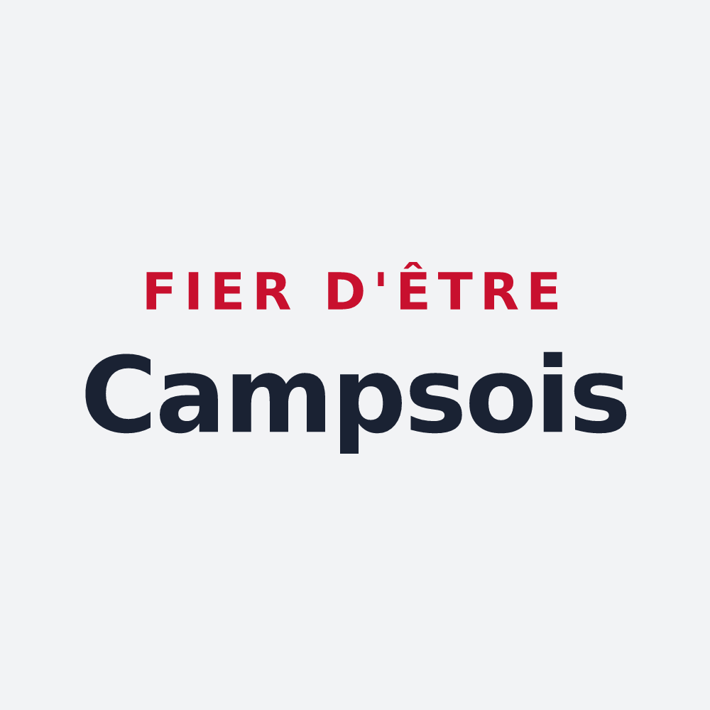 Poster « Fier d'être Campsois » — design pour Camps-la-Source