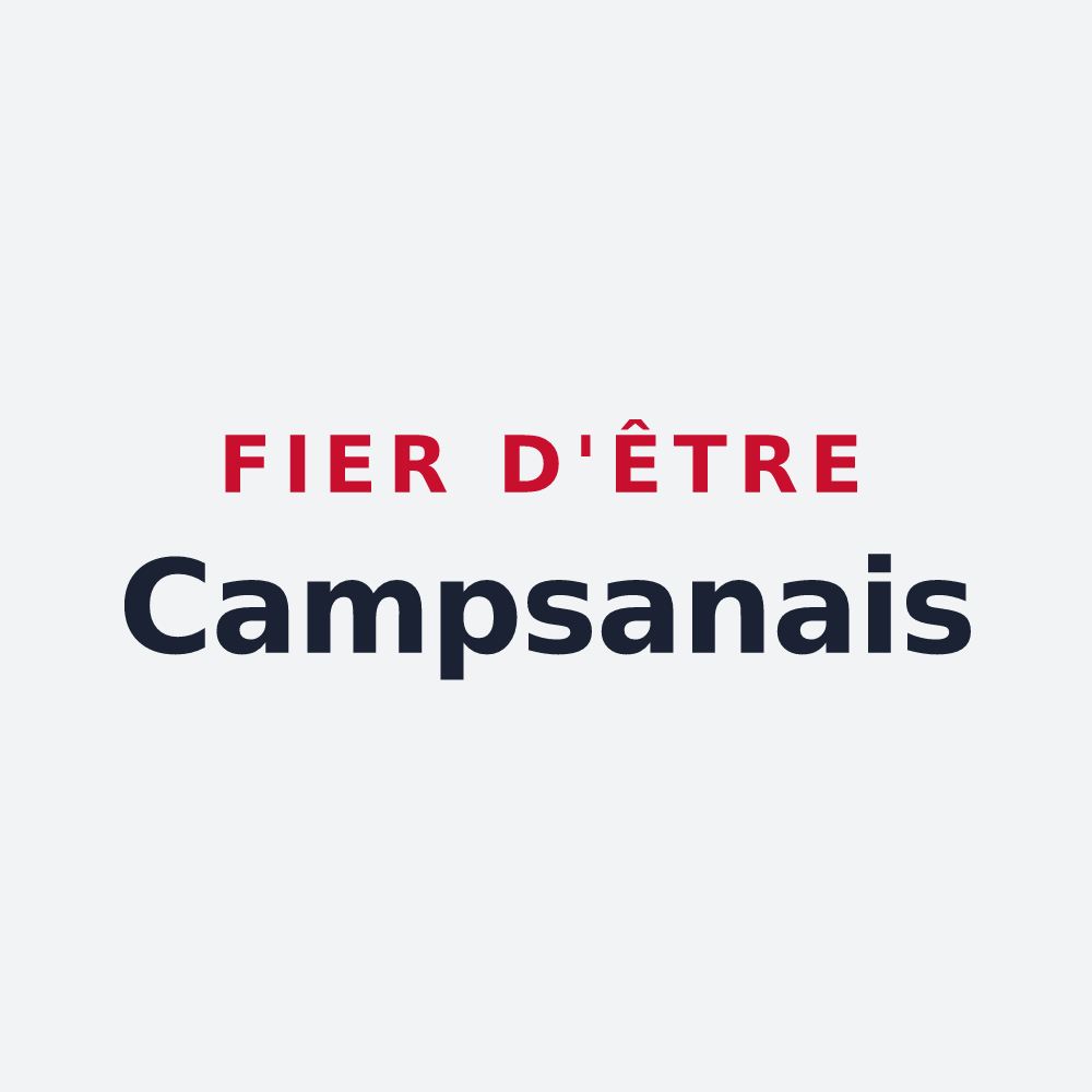 Poster « Fier d'être Campsanais » — design pour Campsas