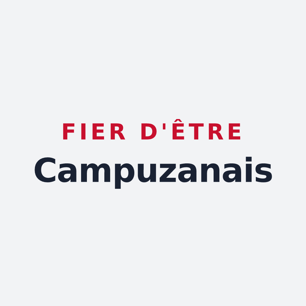 Poster « Fier d'être Campuzanais » — design pour Campuzan