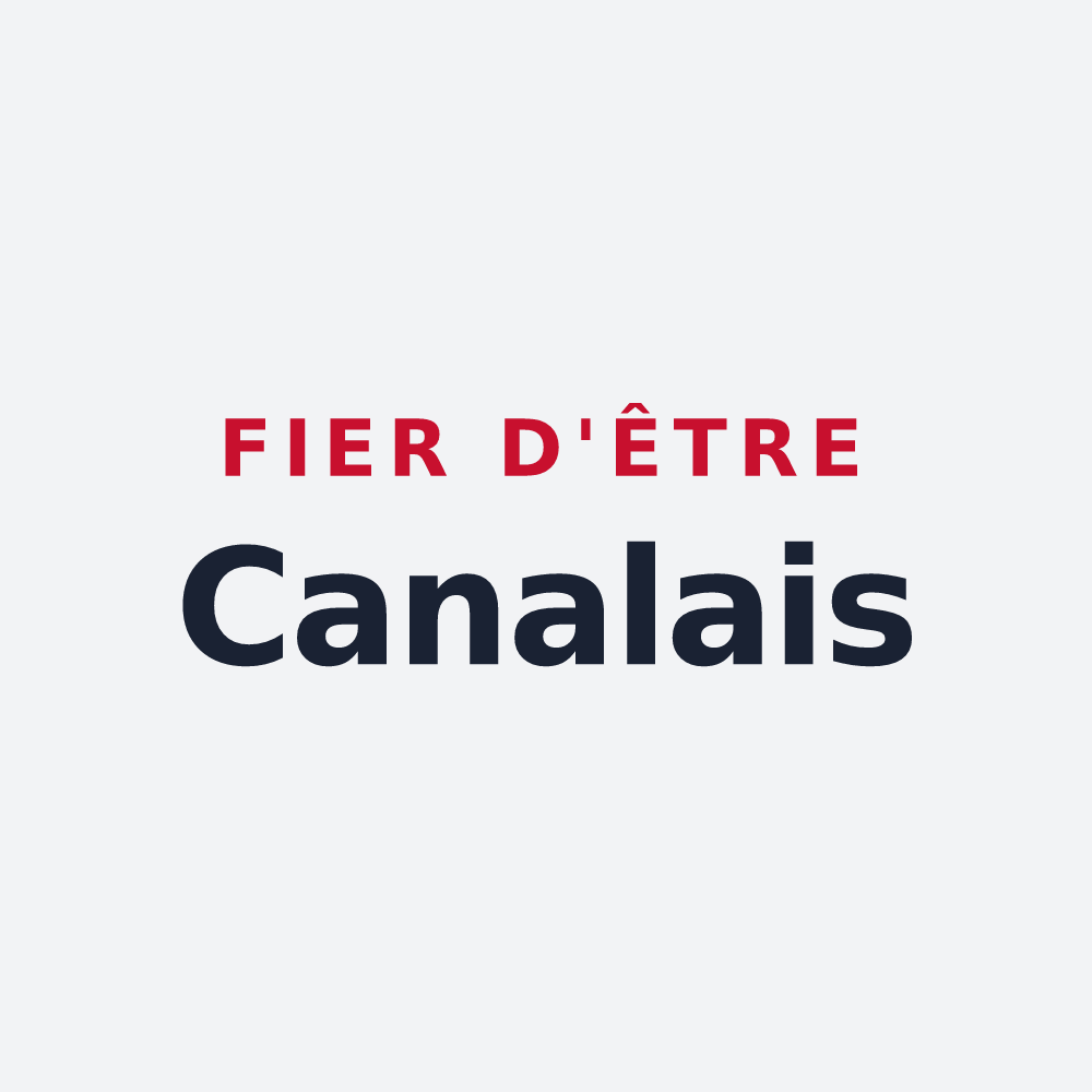 Poster « Fier d'être Canalais » — design pour Canals