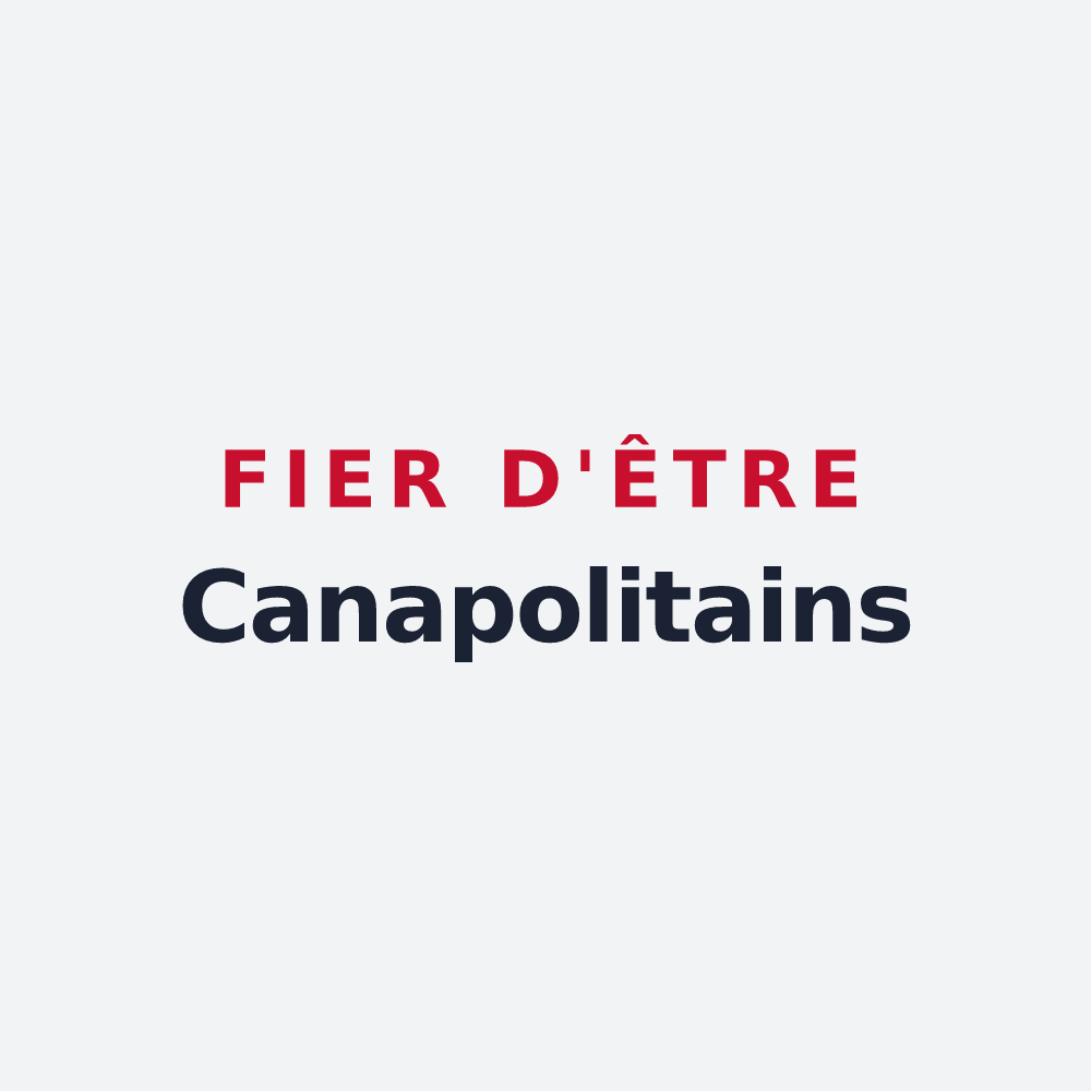 Poster « Fier d'être Canapolitains » — design pour Canaples