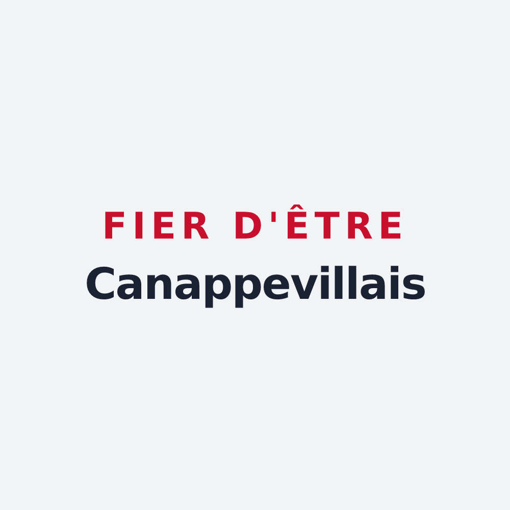 Poster « Fier d'être Canappevillais » — design pour Canappeville
