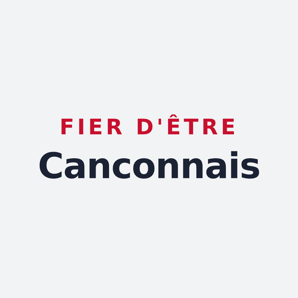 Poster « Fier d'être Canconnais » — design pour Cancon