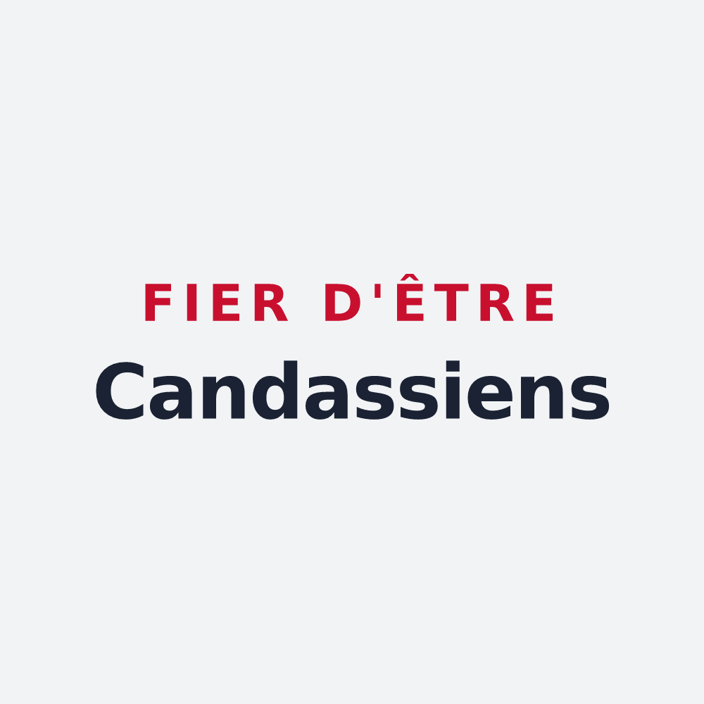 Poster « Fier d'être Candassiens » — design pour Candas