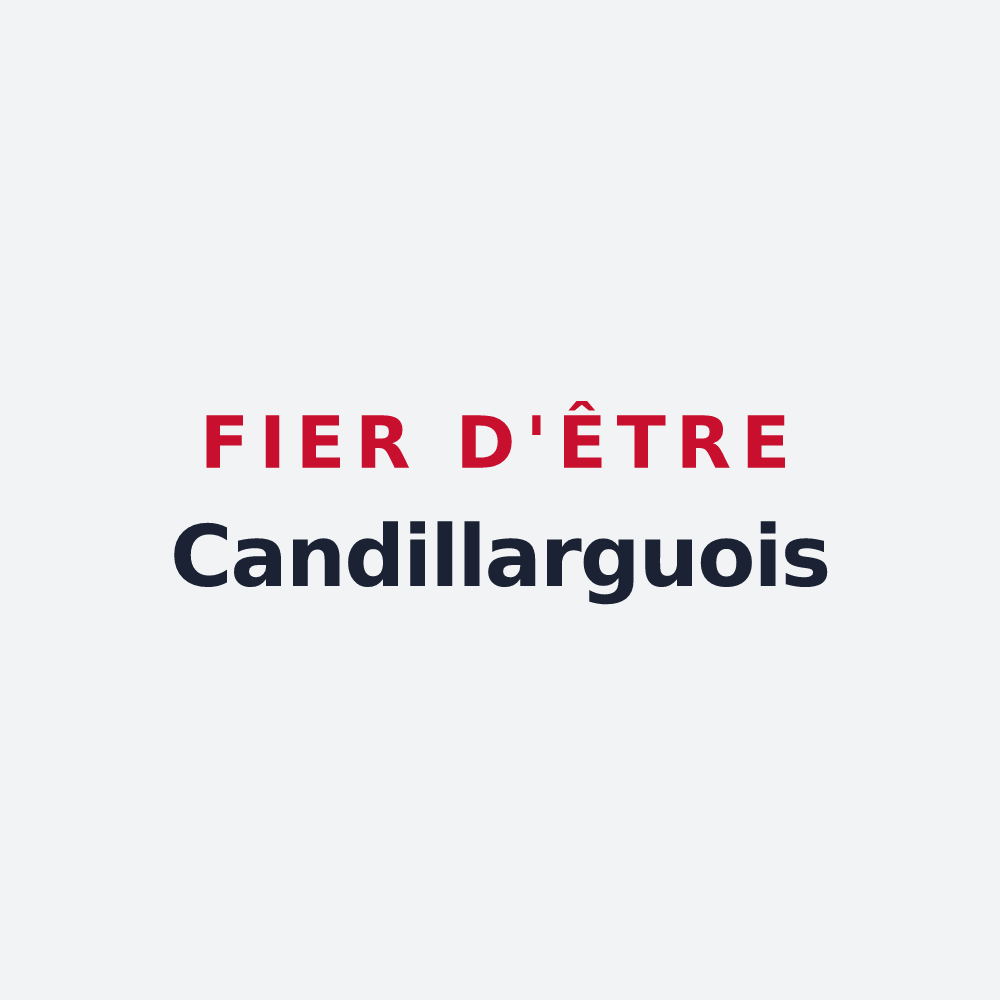 Poster « Fier d'être Candillarguois » — design pour Candillargues