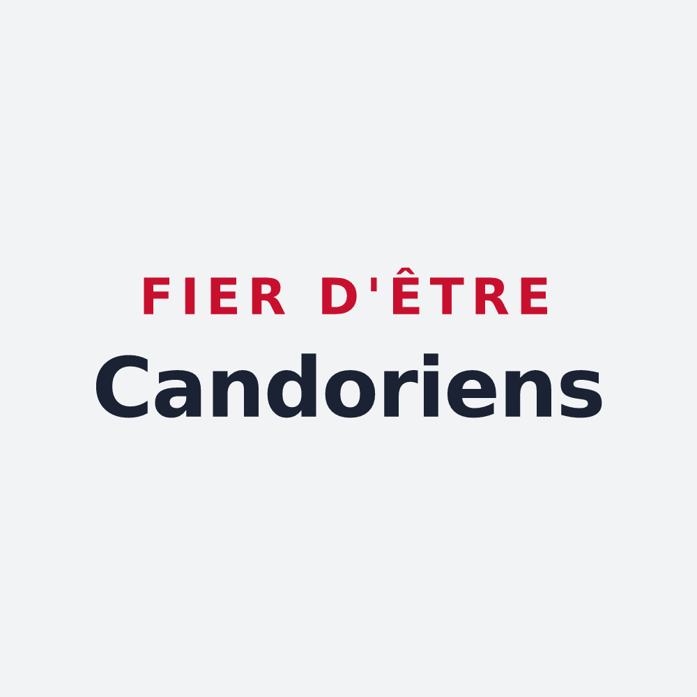 Poster « Fier d'être Candoriens » — design pour Candor