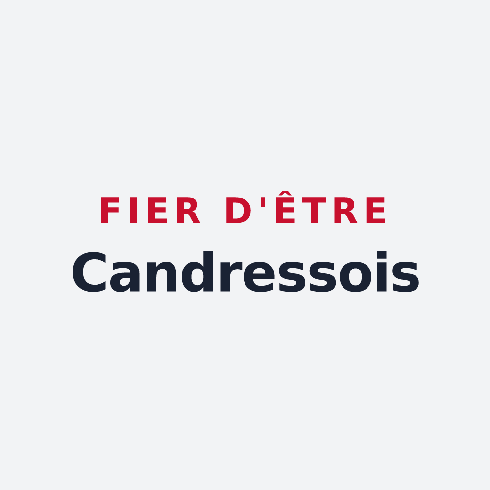 Poster « Fier d'être Candressois » — design pour Candresse