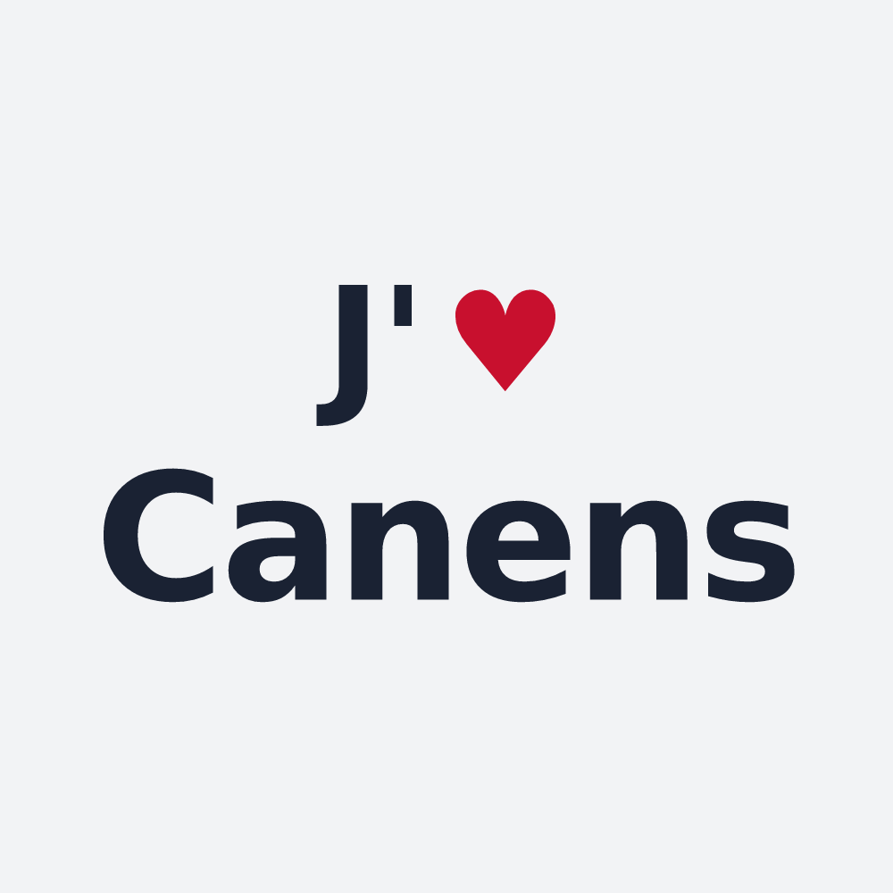 Poster personnalisé Canens — design J'aime Canens