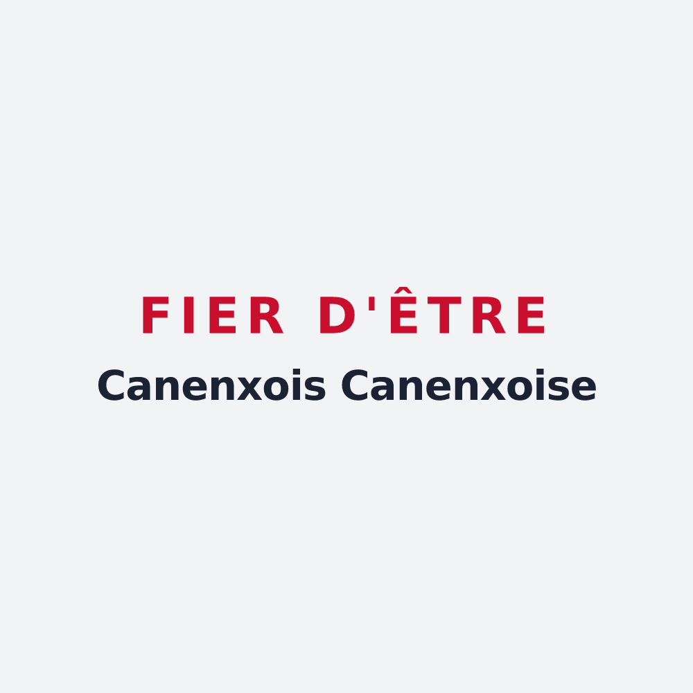 Poster « Fier d'être Canenxois Canenxoise » — design pour Canenx-et-Réaut