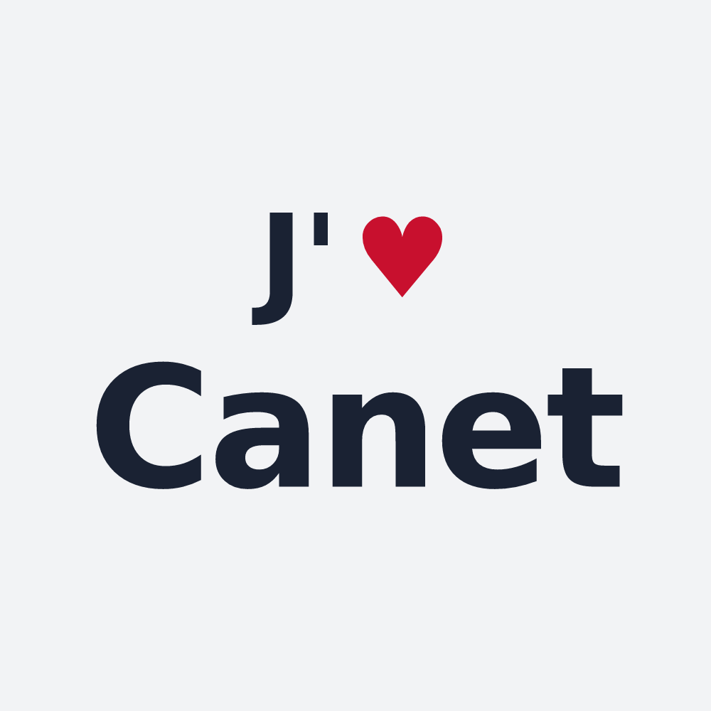 Poster personnalisé Canet — design J'aime Canet