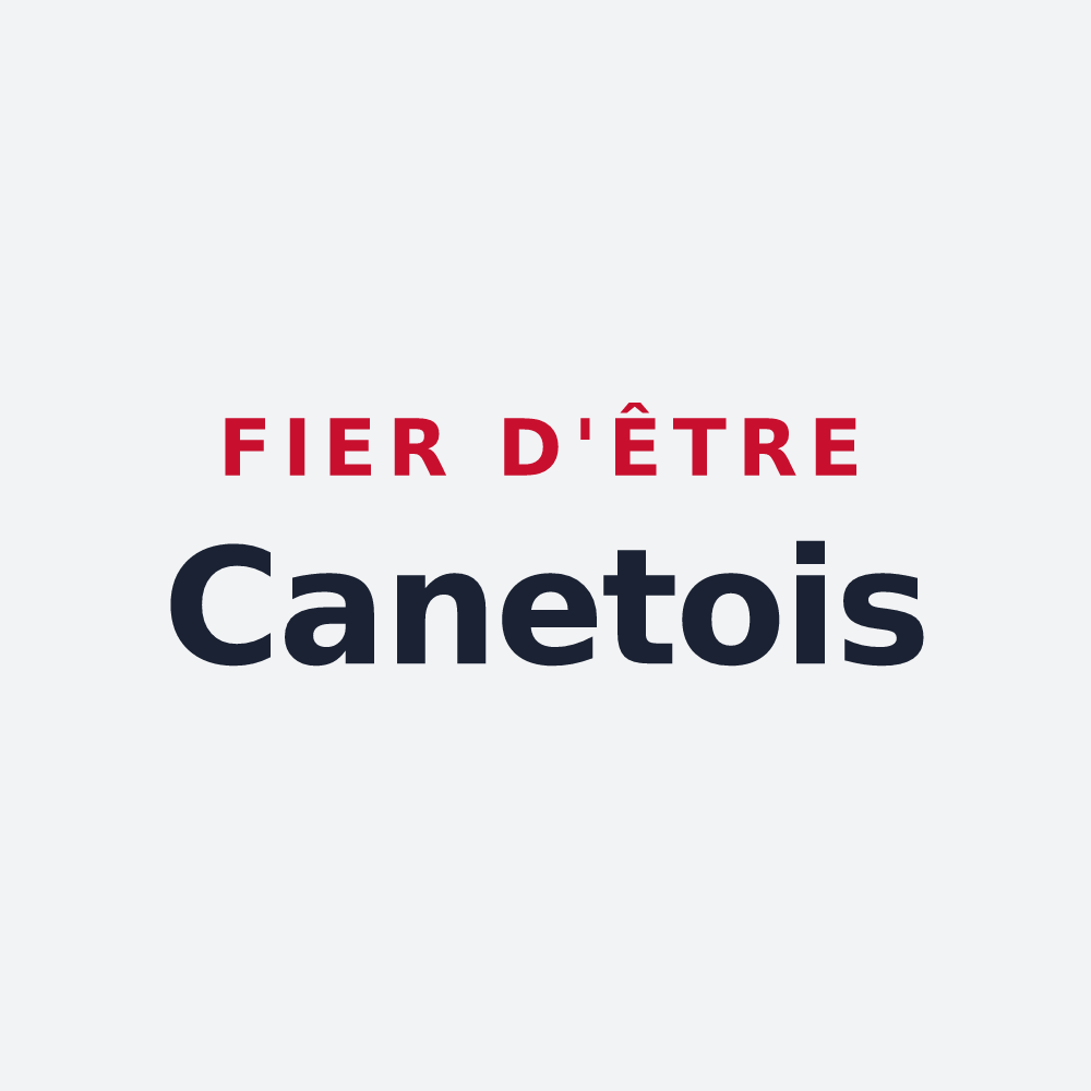 Poster « Fier d'être Canetois » — design pour Canet
