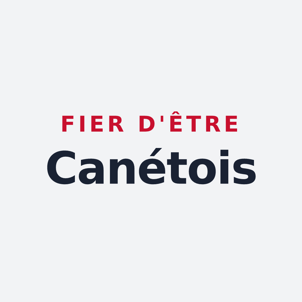 Poster « Fier d'être Canétois » — design pour Canet