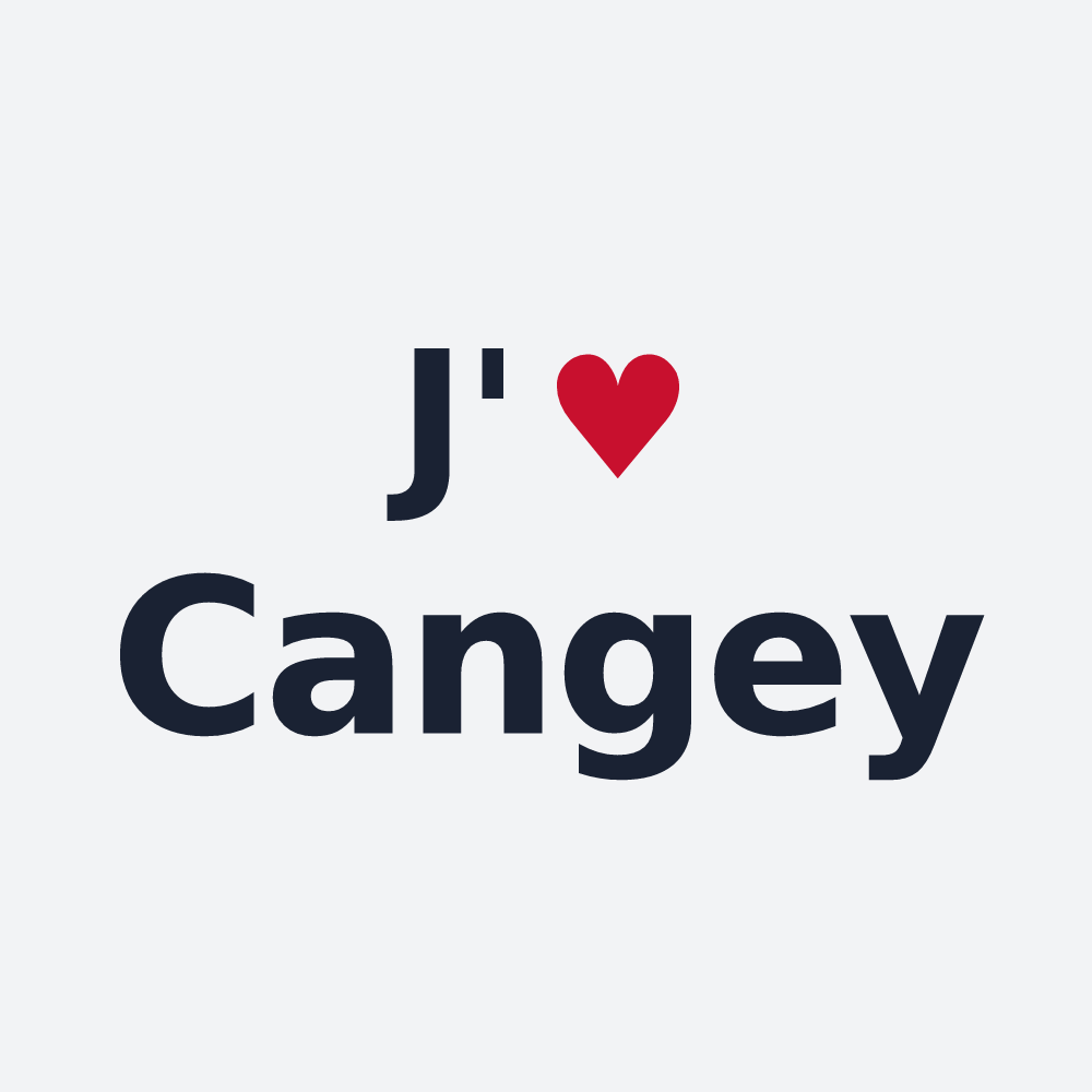 Poster personnalisé Cangey — design J'aime Cangey