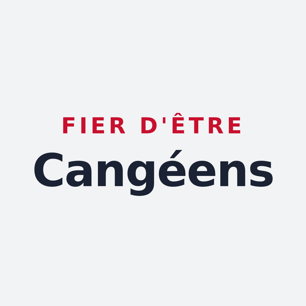 Poster « Fier d'être Cangéens » — design pour Cangey