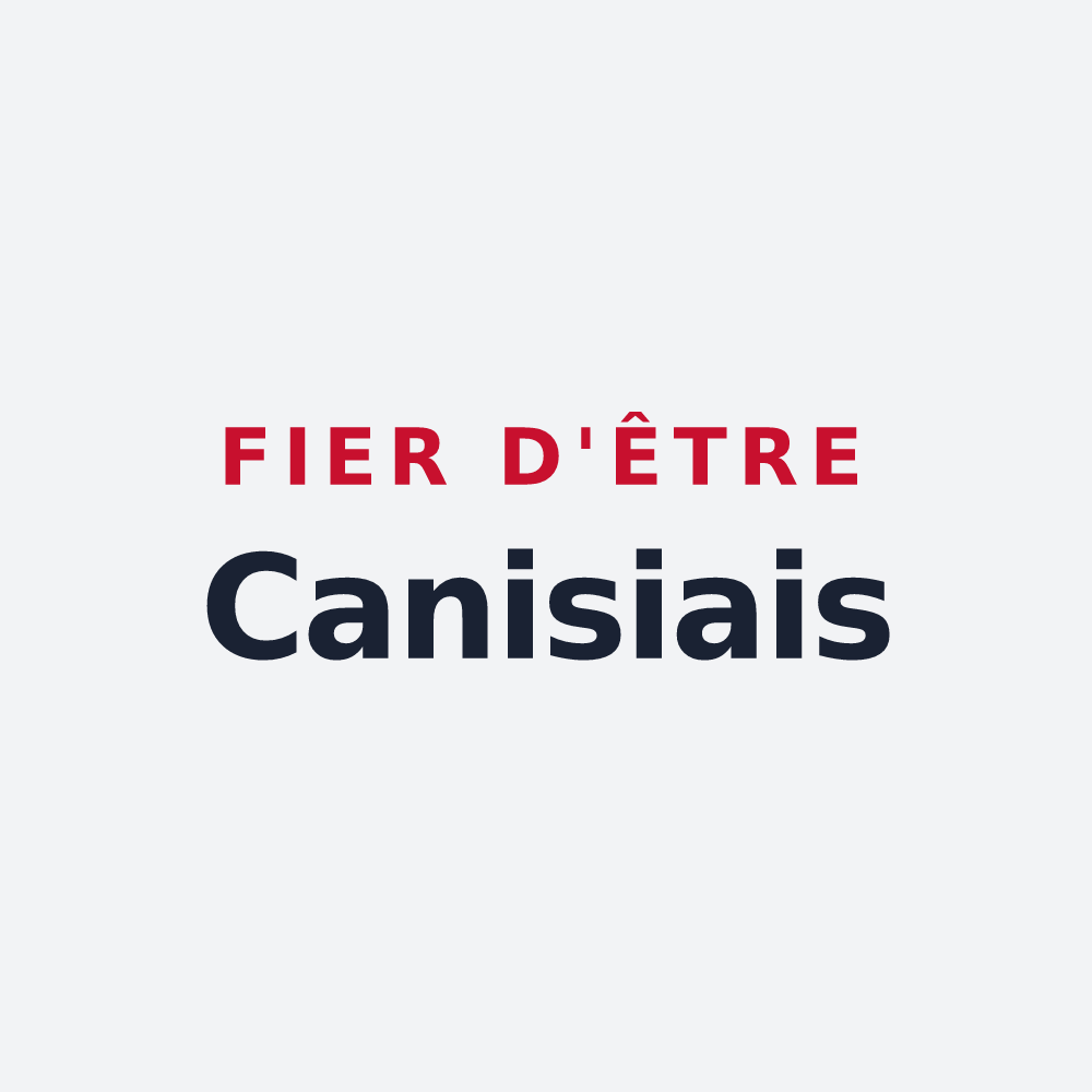 Poster « Fier d'être Canisiais » — design pour Canisy