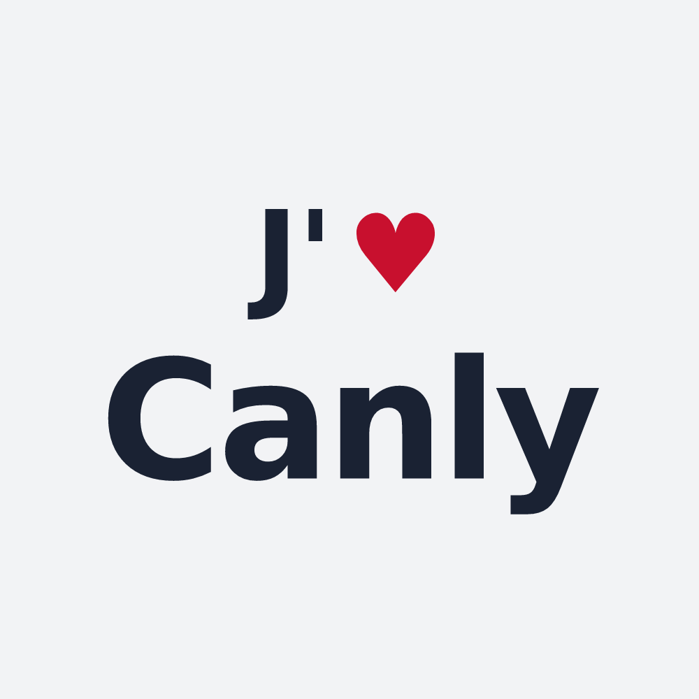 Poster personnalisé Canly — design J'aime Canly