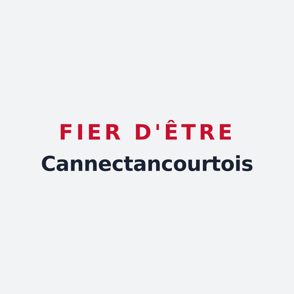 Poster « Fier d'être Cannectancourtois » — design pour Cannectancourt