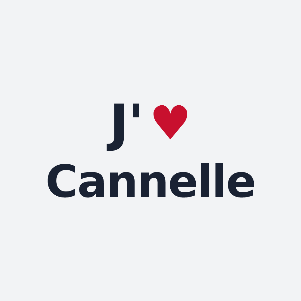 Poster personnalisé Cannelle — design J'aime Cannelle