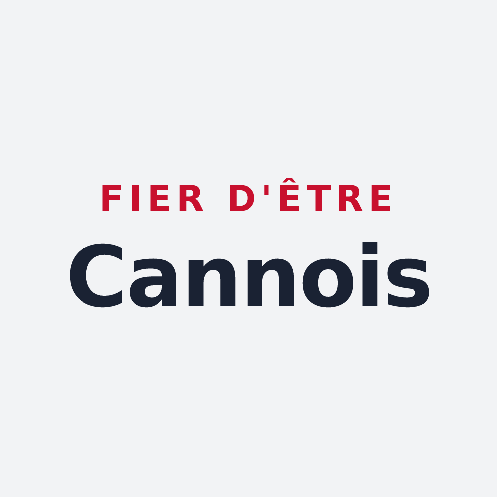 Poster « Fier d'être Cannois » — design pour Cannes-Écluse
