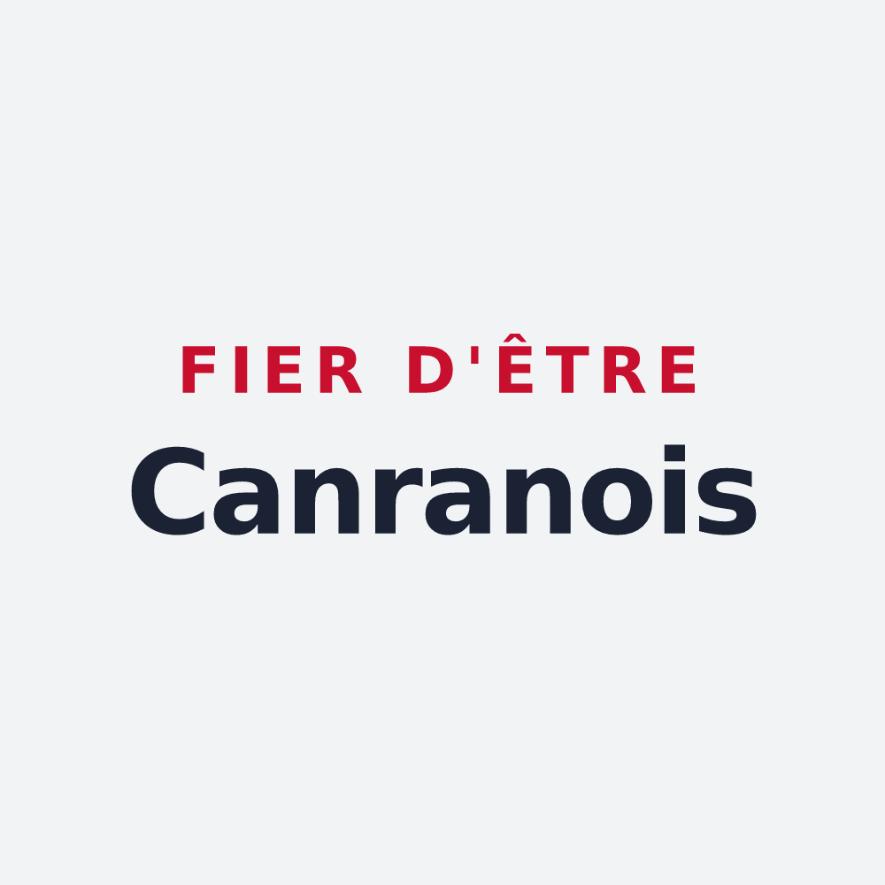 Poster « Fier d'être Canranois » — design pour Cannes-et-Clairan