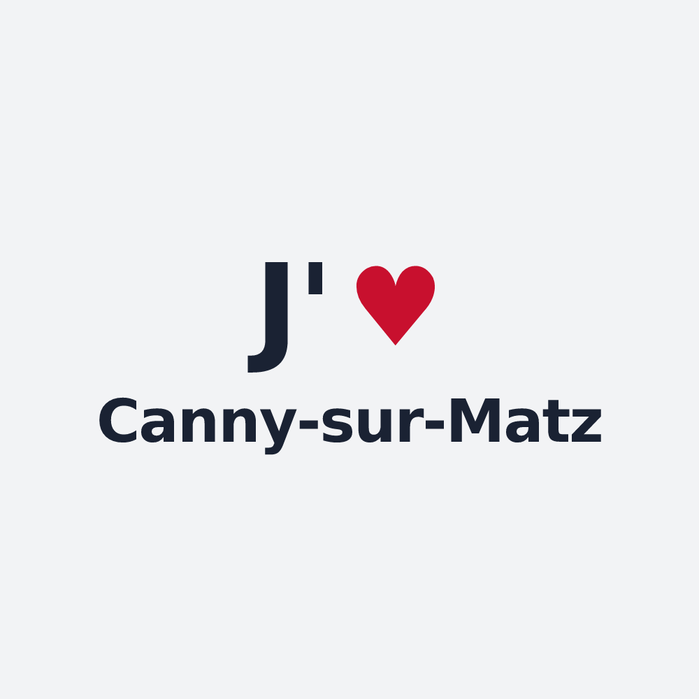 Poster personnalisé Canny-sur-Matz — design J'aime Canny-sur-Matz