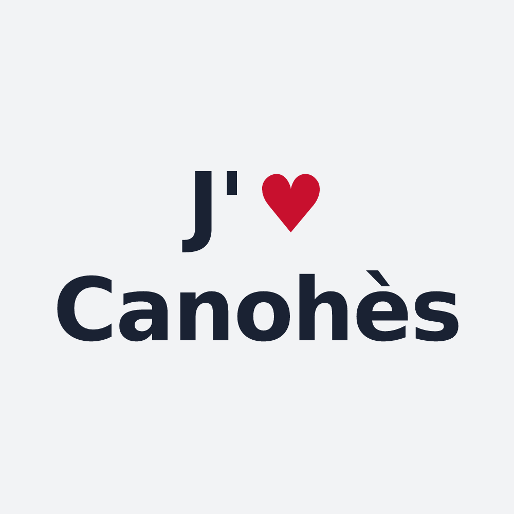 Poster personnalisé Canohès — design J'aime Canohès