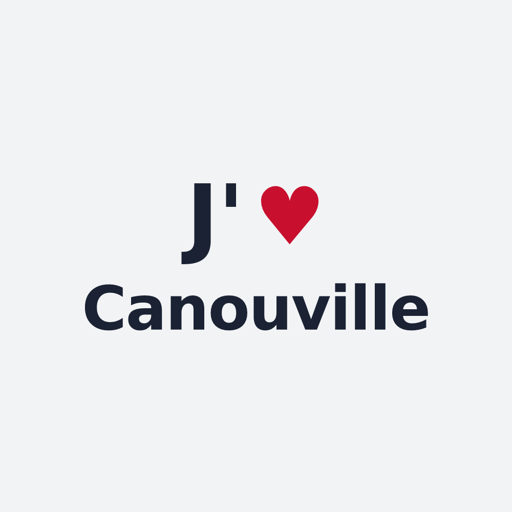 Poster personnalisé Canouville — design J'aime Canouville