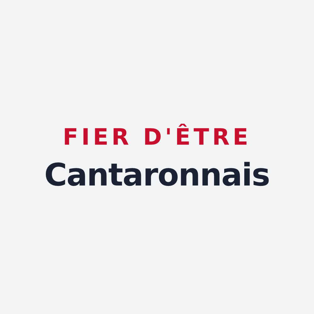 Poster « Fier d'être Cantaronnais » — design pour Cantaron