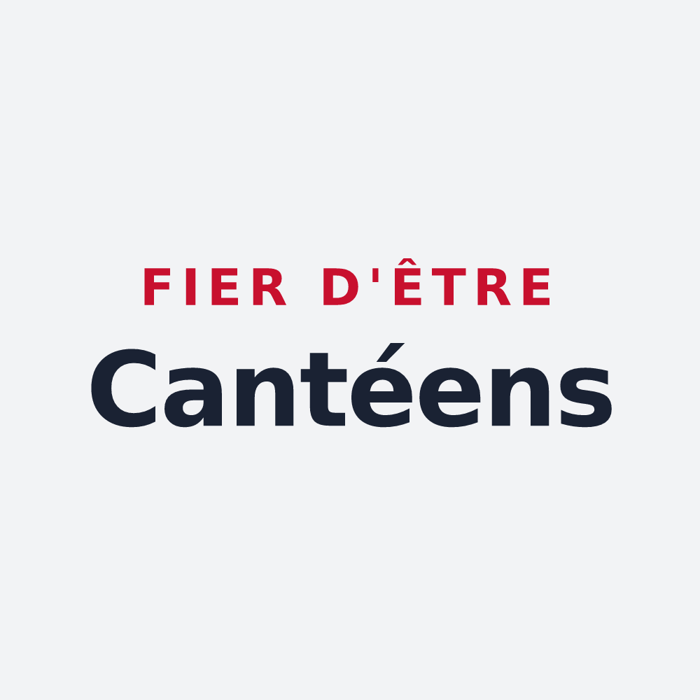 Poster « Fier d'être Cantéens » — design pour Canté