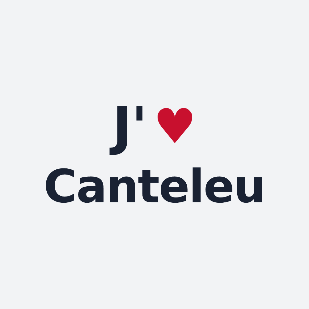 Poster personnalisé Canteleu — design J'aime Canteleu