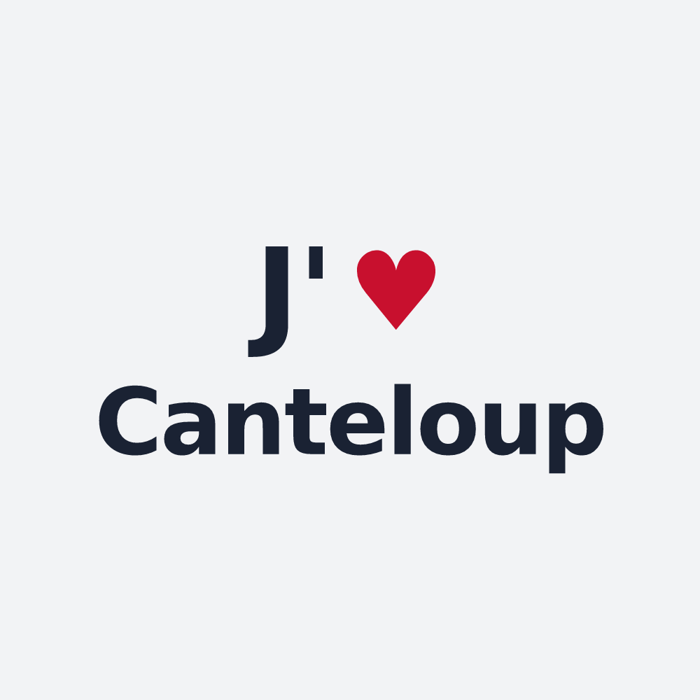 Poster personnalisé Canteloup — design J'aime Canteloup