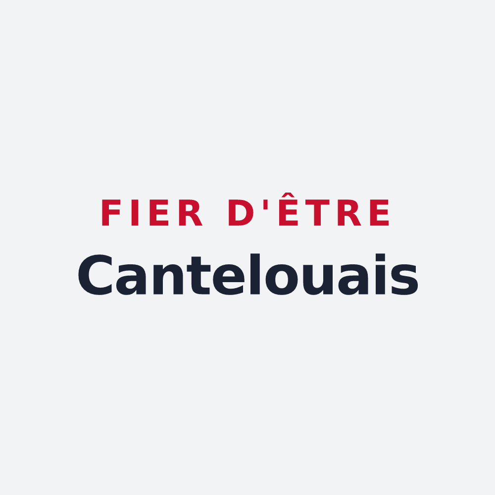 Poster « Fier d'être Cantelouais » — design pour Canteloup