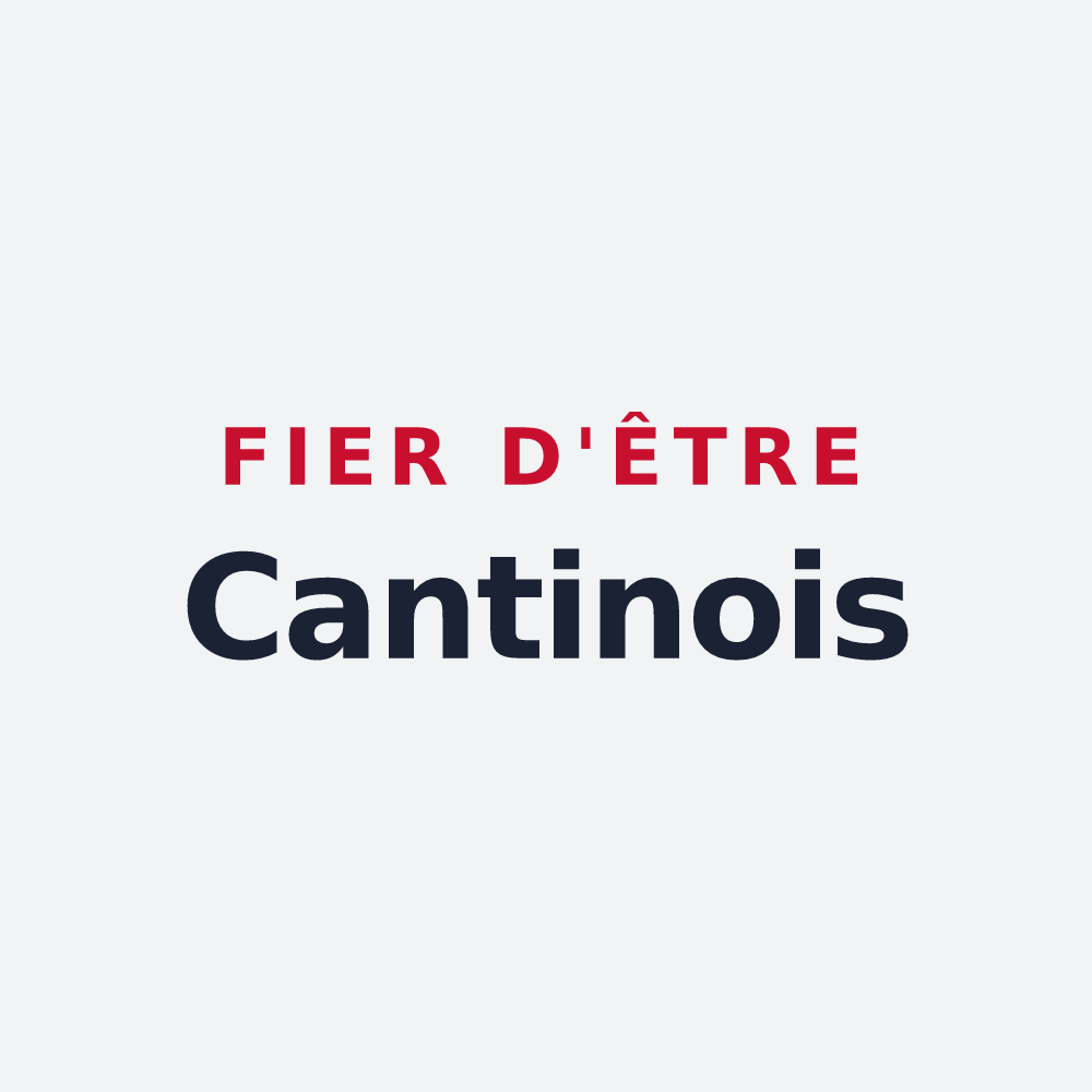 Poster « Fier d'être Cantinois » — design pour Cantin