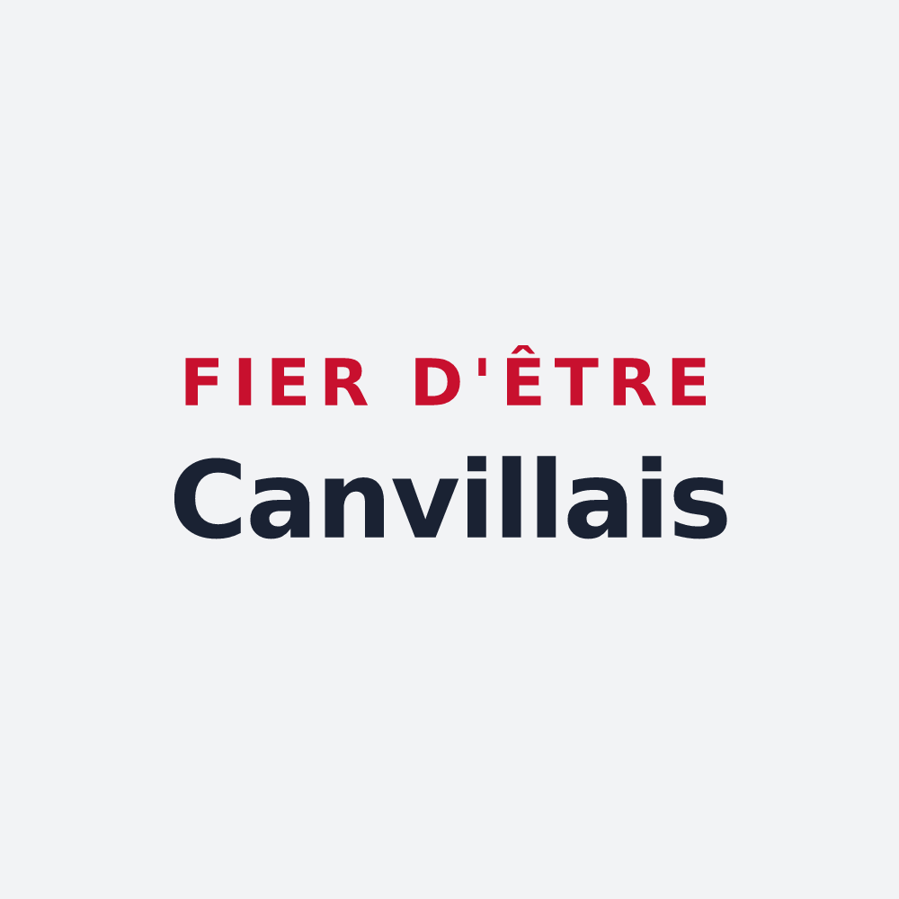 Poster « Fier d'être Canvillais » — design pour Canville-la-Rocque