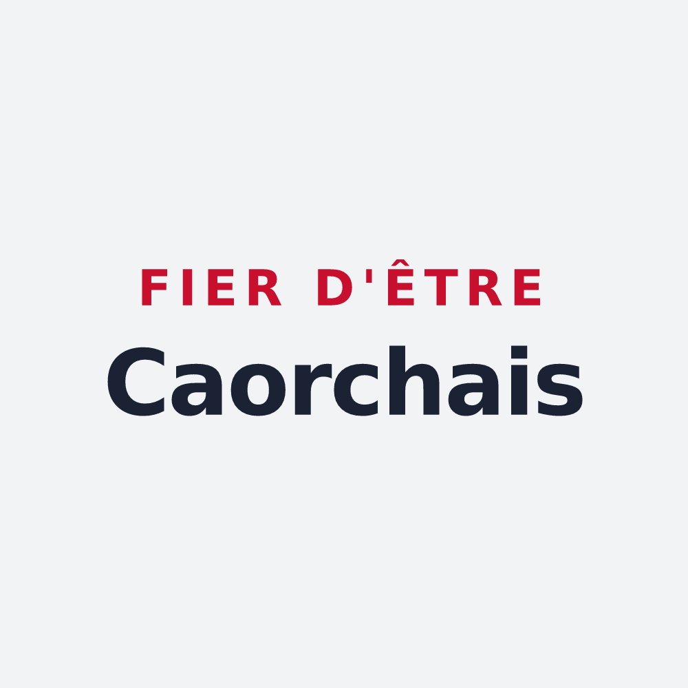 Poster « Fier d'être Caorchais » — design pour Caorches-Saint-Nicolas