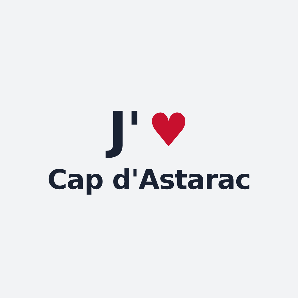 Poster personnalisé Cap d'Astarac — design J'aime Cap d'Astarac