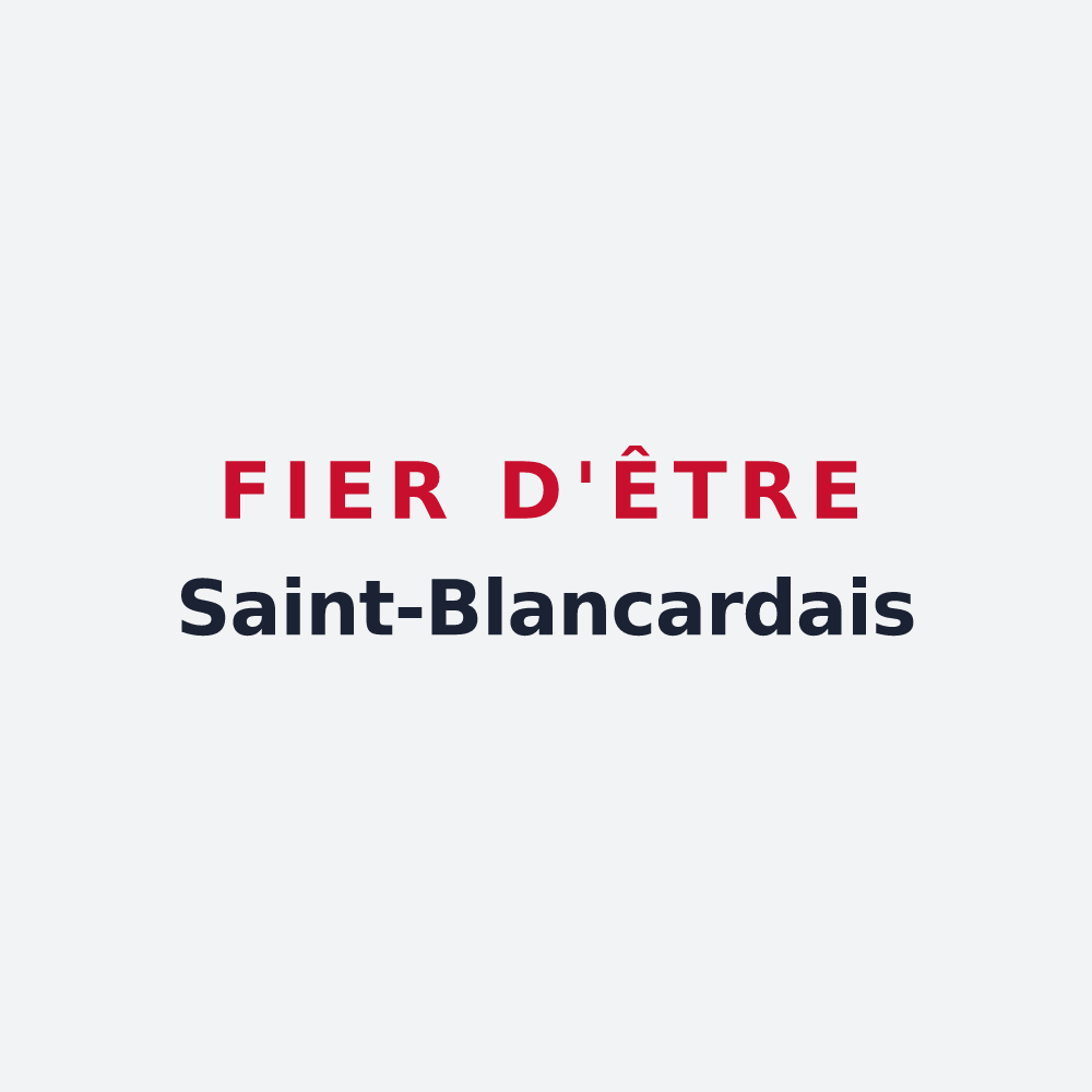 Poster « Fier d'être Saint-Blancardais » — design pour Cap d'Astarac