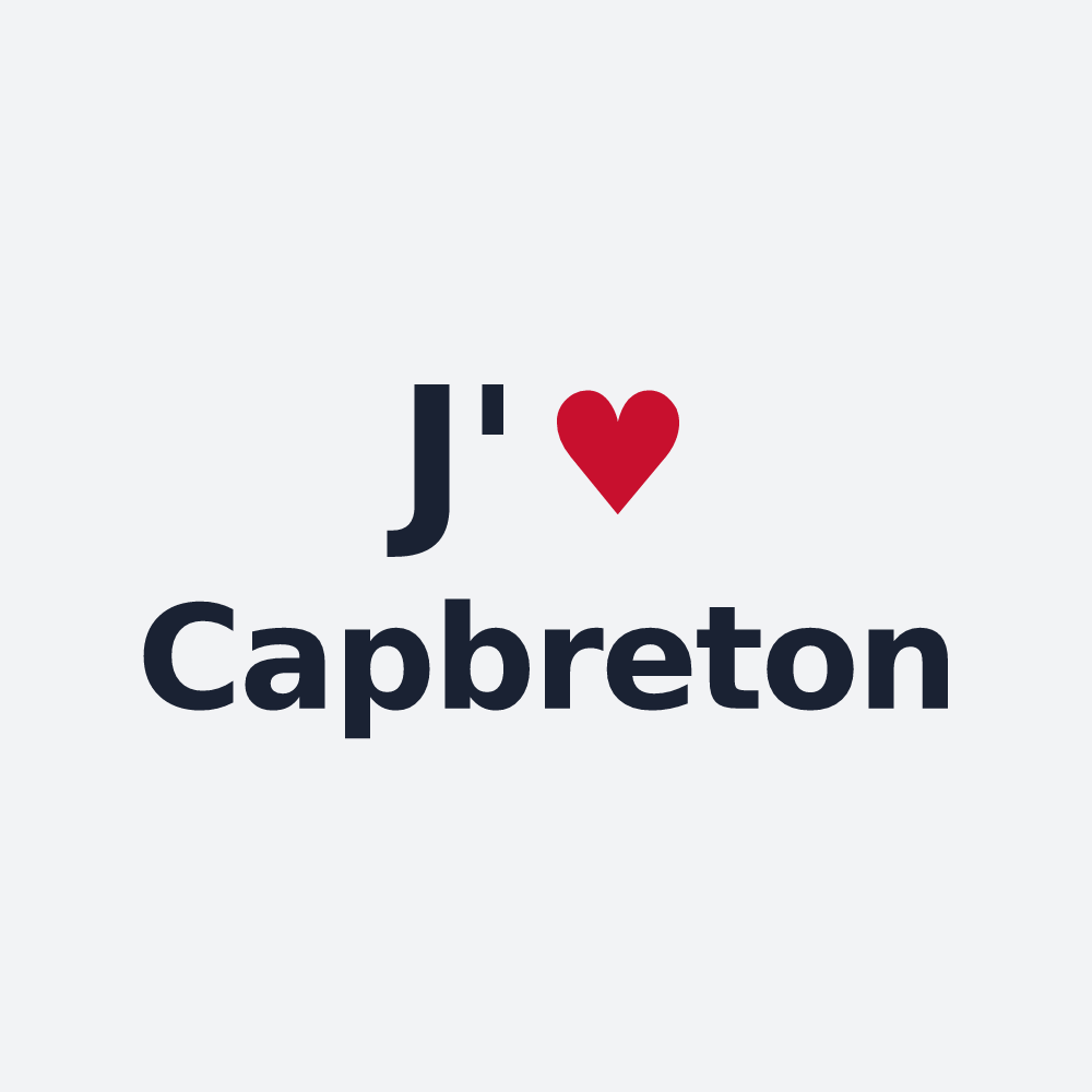 Poster personnalisé Capbreton — design « J'aime Capbreton » imprimé sur le poster