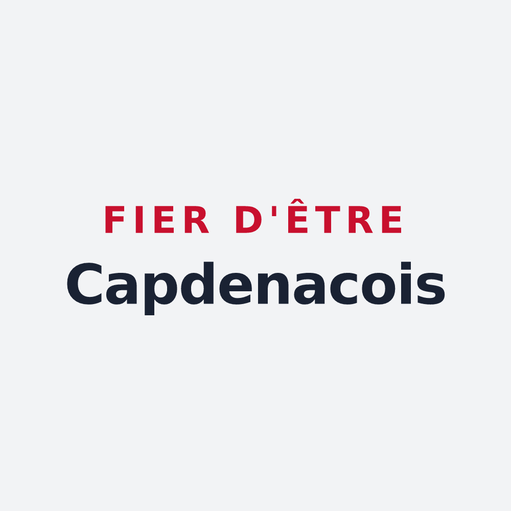 Poster « Fier d'être Capdenacois » — design pour Capdenac-Gare