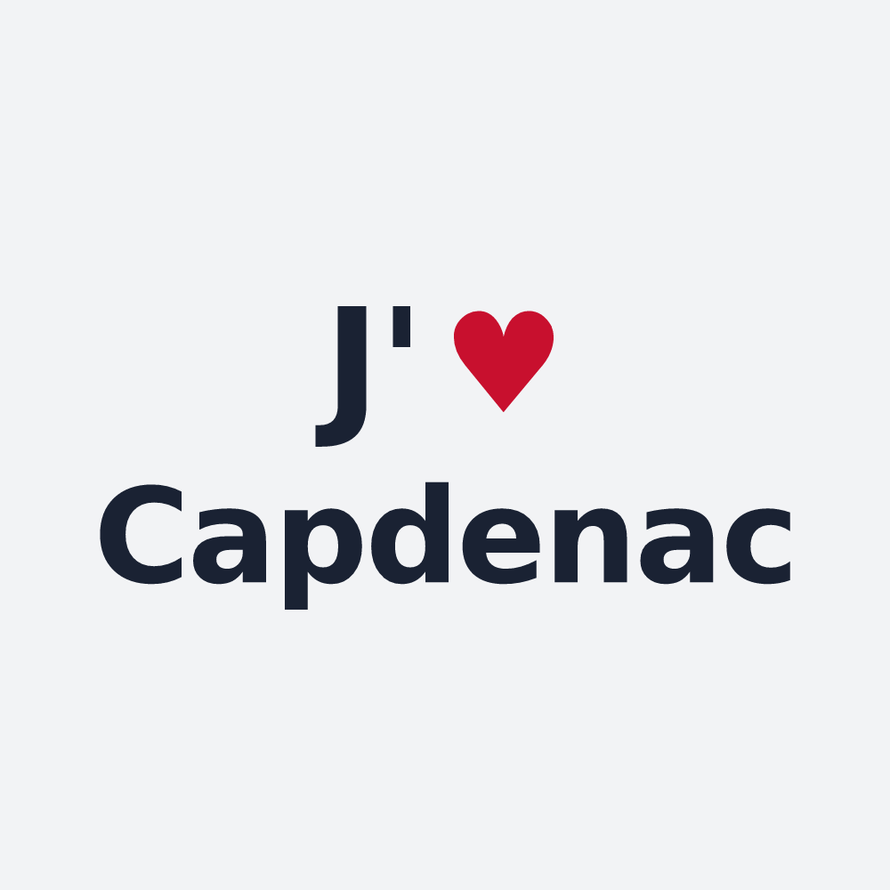 Poster personnalisé Capdenac — design J'aime Capdenac