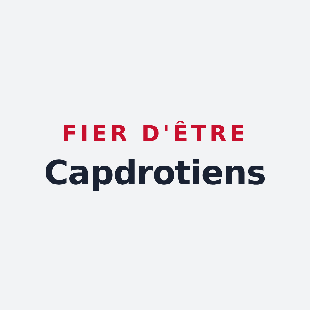 Poster « Fier d'être Capdrotiens » — design pour Capdrot
