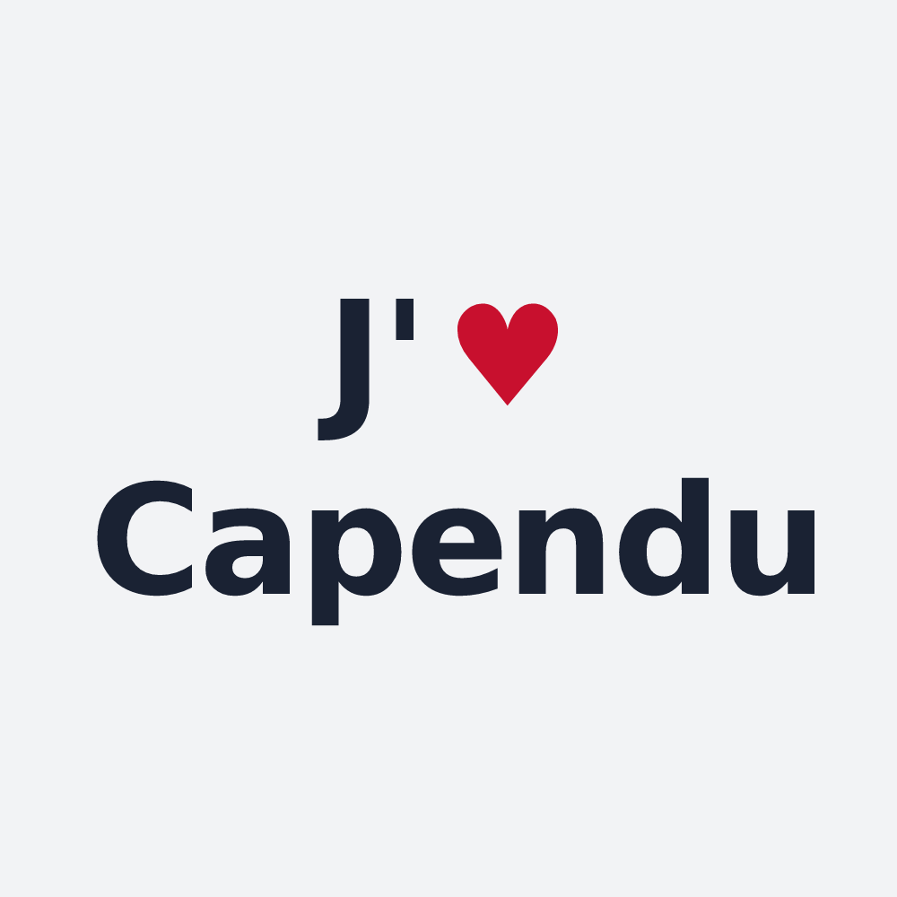 Poster personnalisé Capendu — design J'aime Capendu