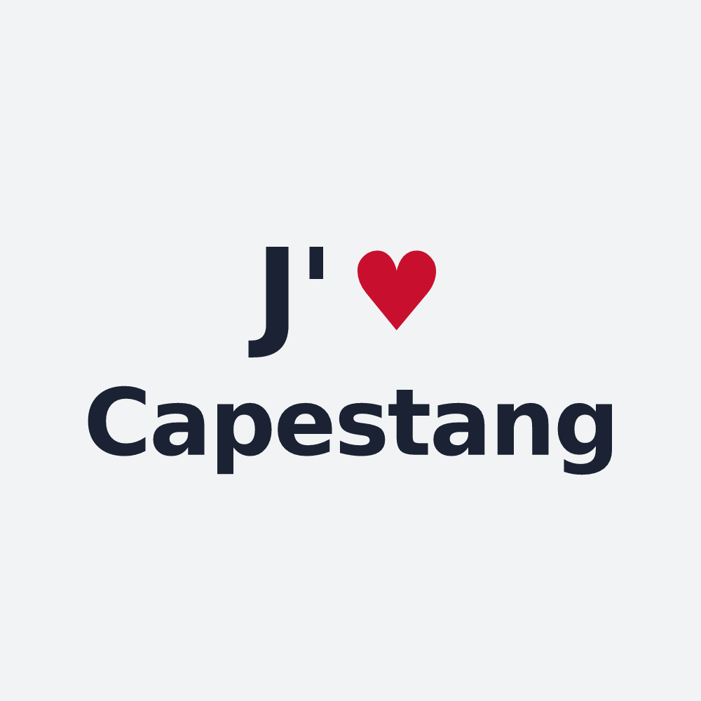Poster personnalisé Capestang — design J'aime Capestang