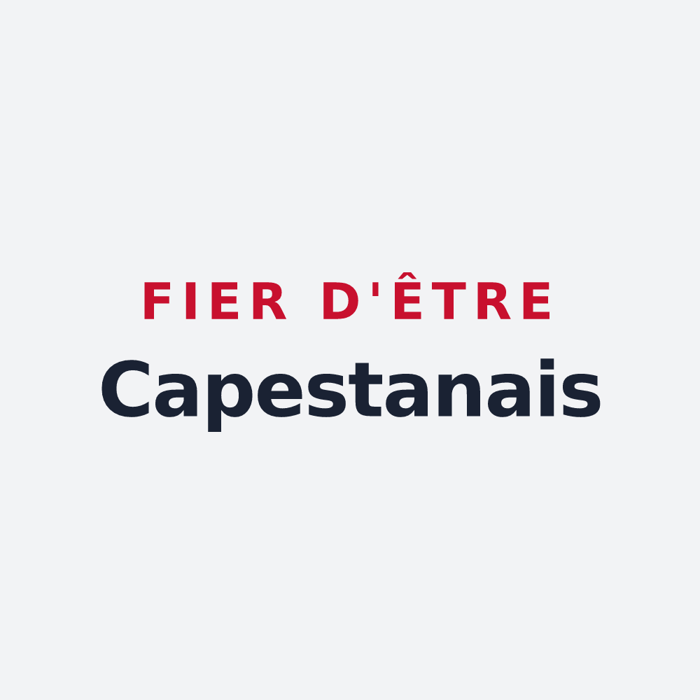 Poster « Fier d'être Capestanais » — design pour Capestang