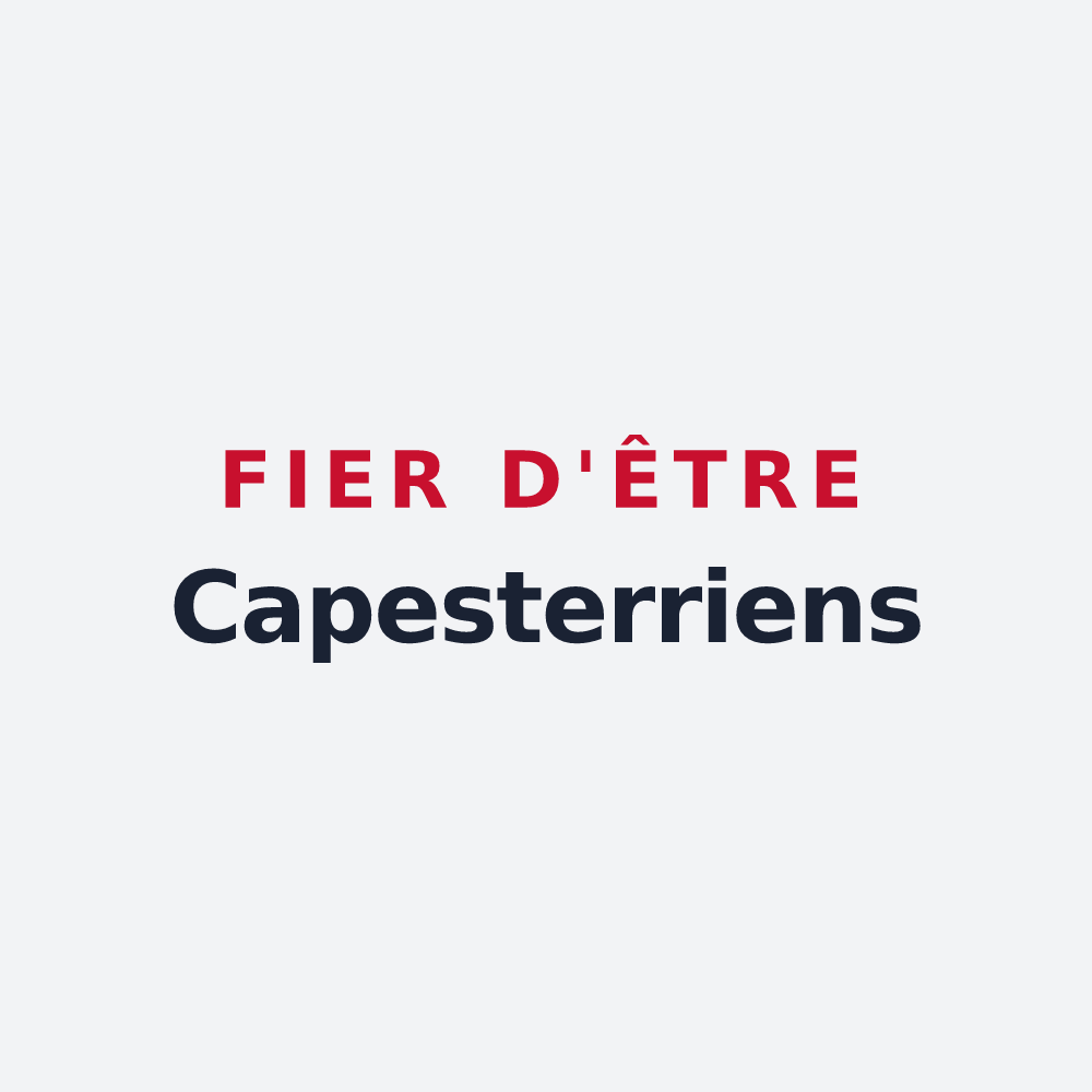 Poster « Fier d'être Capesterriens » — design pour Capesterre-Belle-Eau