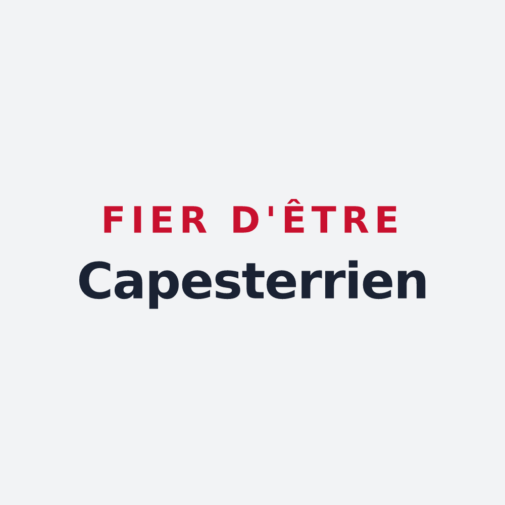 Poster « Fier d'être Capesterrien » — design pour Capesterre-de-Marie-Galante