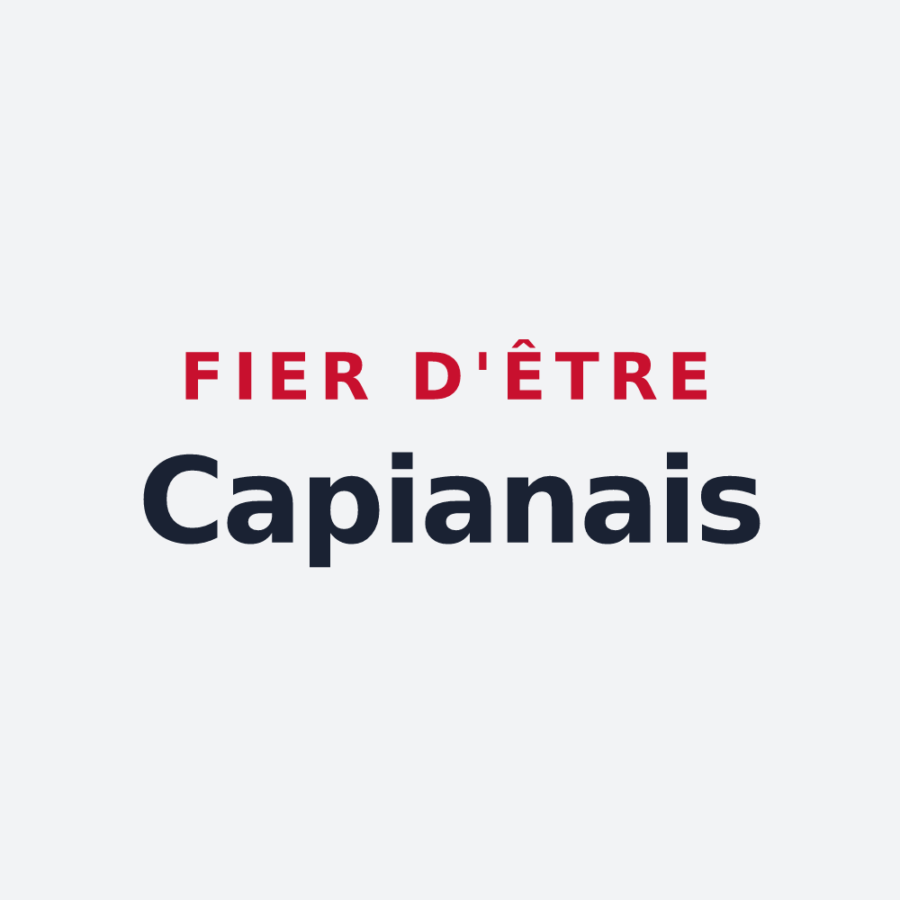 Poster « Fier d'être Capianais » — design pour Capian