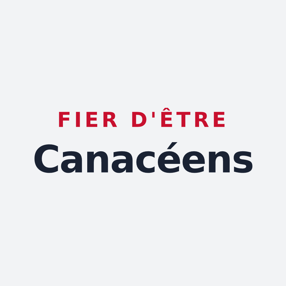 Poster « Fier d'être Canacéens » — design pour Capoulet-et-Junac