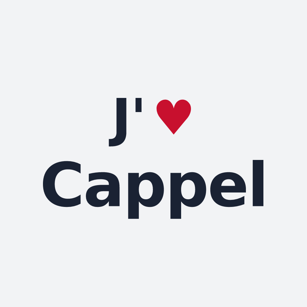 Poster personnalisé Cappel — design J'aime Cappel
