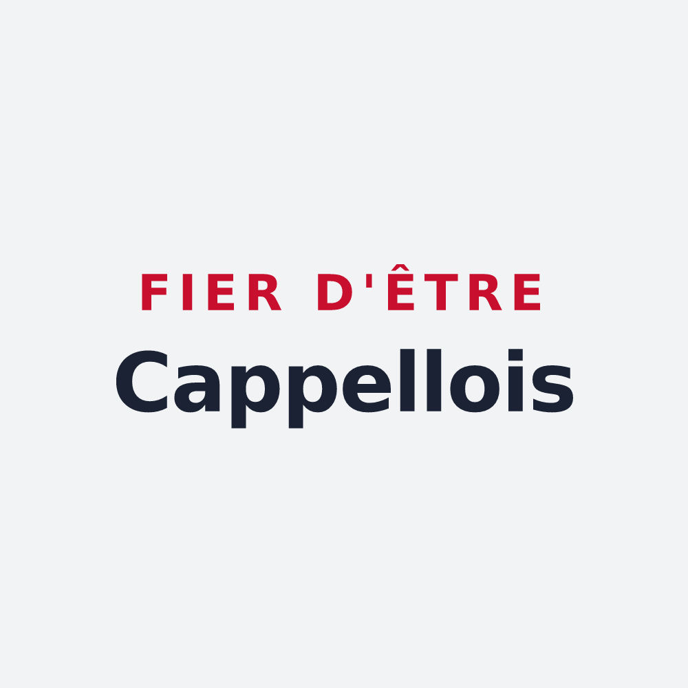 Poster « Fier d'être Cappellois » — design pour Cappelle-la-Grande